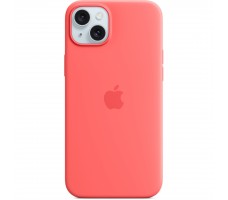 Silicone Case with MagSafe for iPhone 15 Plus - Guava