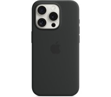 Silicone Case with MagSafe for iPhone 15 Pro - Black