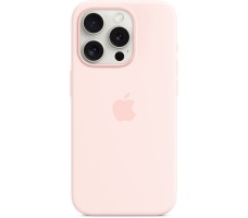 Silicone Case with MagSafe for iPhone 15 Pro - Light Pink