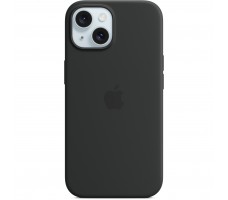 Silicone Case with MagSafe for iPhone 15 - Black