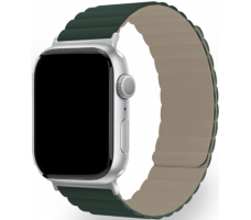 Ремешок магнитный силиконовый uBear Mode для Apple watch, S/M. Цвет: зелёный/серый