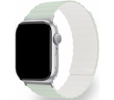 Ремешок магнитный силиконовый uBear Mode для Apple Watch, S/M. Цвет: шалфей/бежевый