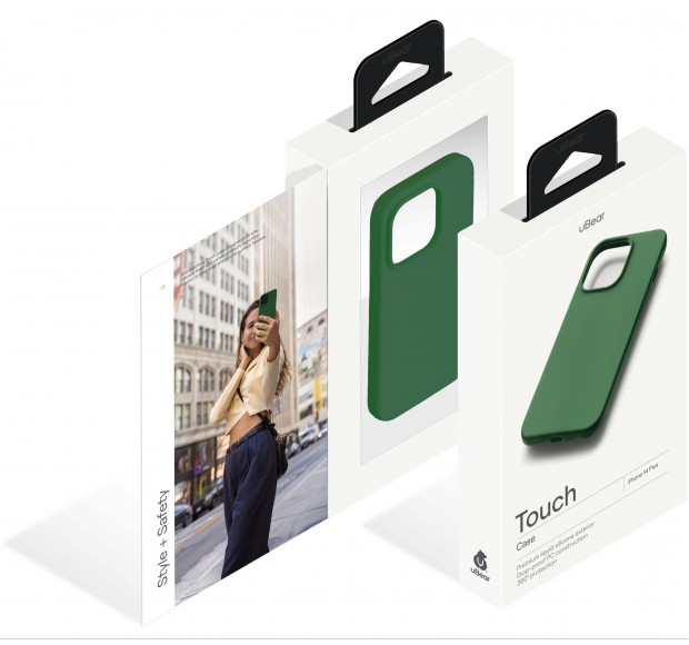 Чехол uBear Touch Case iPhone 14 Plus. Цвет: зелёный