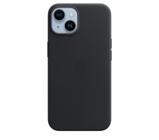 Чехол для Apple iPhone 14 Leather case with MagSafe - Midnight