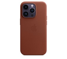 Чехол для Apple iPhone 14 Pro Leather case with MagSafe - Umber