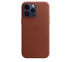 Чехол для Apple iPhone 14 Pro Max Leather case with MagSafe - Umber