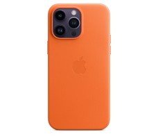 Чехол для Apple iPhone 14 Pro Max Leather case with MagSafe - Orange