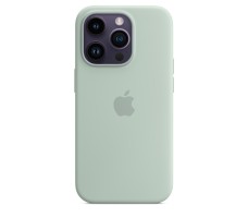 Чехол для Apple iPhone 14 Pro Silicone case with MagSafe - Succulent