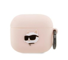 Lagerfeld для Airpods 3 чехол Silicone case with ring NFT 3D Choupette Pink