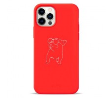 Чехол Pump Silicone Minimalistic Case for iPhone 12 Pro Max Pug With #