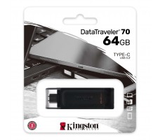 USB-C Flash накопитель Kingston DataTraveler 70 64GB Black