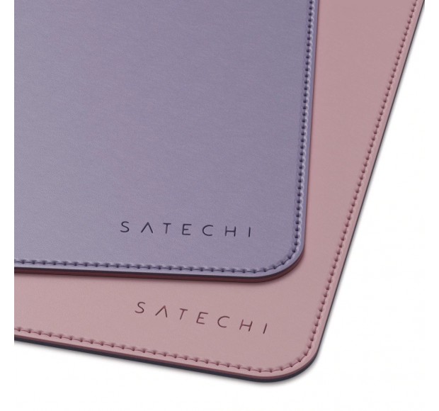 Коврик Satechi Dual Side ECO-Leather Deskmate. Цвет: Розовый/фиолетовый