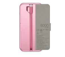 Mophie Universal Battery Powerstation Plus Wireless with PD. 8 000 мАч. Цвет: розовый.