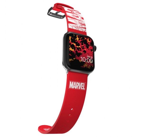Ремешок MobyFox Insignia Collection Marvel House of Ideas, красный (для Apple Watch, все размеры)