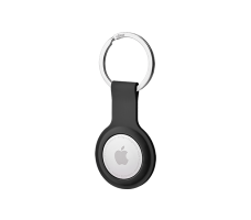 Ubear Touch Ring Case чехол защитный для AIR TAG с кольцом, силиконовый, цвет: чёрный