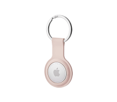 Ubear Touch Ring Case чехол защитный для AIR TAG с кольцом, силиконовый, цвет: розовый
