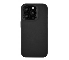 Чехол uBear Capital Leather Case iPhone 15 Pro MagSafe. Цвет: чёрный