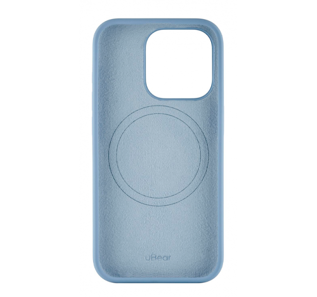 Чехол uBear Touch Mag case iPhone 15 Pro. Цвет: голубой