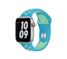Ремень для часов Apple 40mm Chlorine Blue/Green Glow Nike Sport Band - Regular
