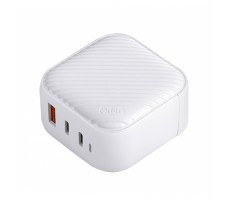 СЗУ Uniq Verge Pro Gan66 2 USB-C +USB-A Smart IQ (total 66W) White