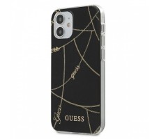 Чехол Guess для iPhone 12 mini (5.4) чехол PC/TPU Chain design Hard Black/Gold