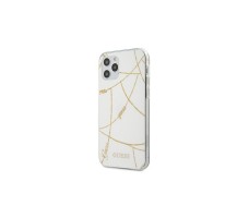Чехол Guess для iPhone 12 mini (5.4) PC/TPU Chain design Hard White/Gold