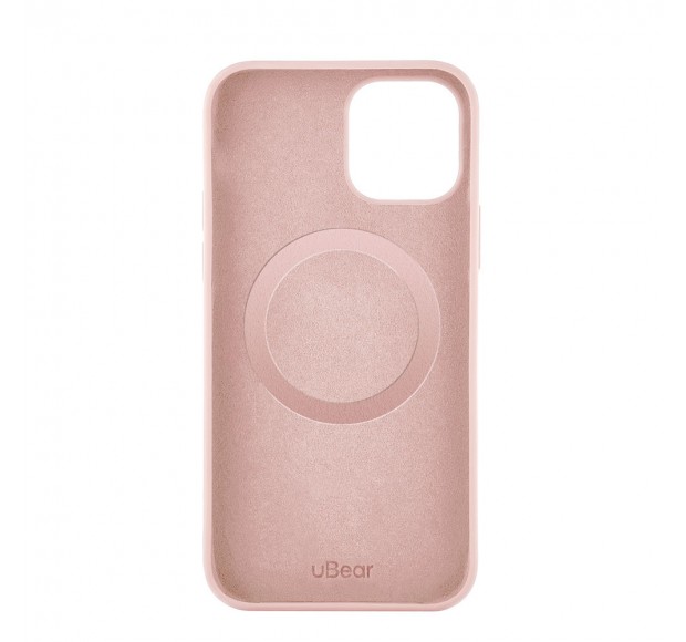 Mag Safe, чехол защитный для iPhone 12/12 Pro,  силикон, розовый