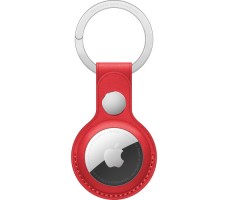 Кожаный брелок для AirTag с кольцом для ключей, цвет Красный  (PRODUCT)RED