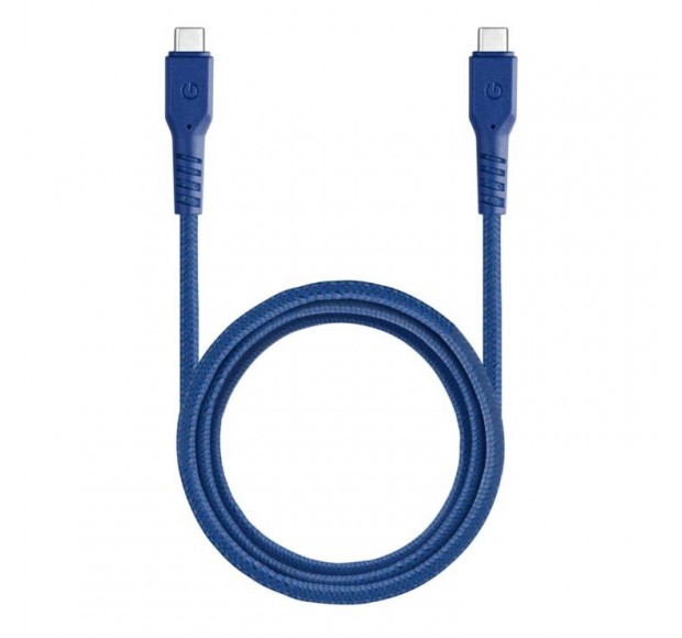 Кабель EnergEA FibraTough USB-C to USB-C 3.1 Gen1 5Gbps 5A Blue 1.5m