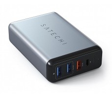 Сетевое зарядное устройство Satechi Type-C 75W, USB-C 60W PD, USB QC3.0, 2 USB 2,4A