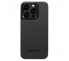 Чехол Pitaka MagEZ Case 4 для iPhone 15 Pro (Black/Grey Twill) 600D