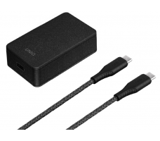 СЗУ Uniq Versa Slim Kit USB-C PD 18W + кабель USB-C to USB-C Black