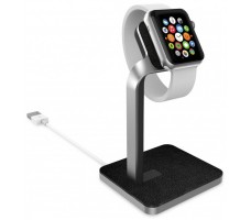 Подставка Mophie Dock для часов Apple Watch. Материал: алюминий. Цвет: черный/серебряный.